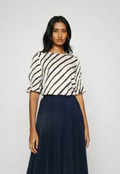 MAX & Co. MAX&Co.CANTO - T-shirt Med Print - Ivory/blue